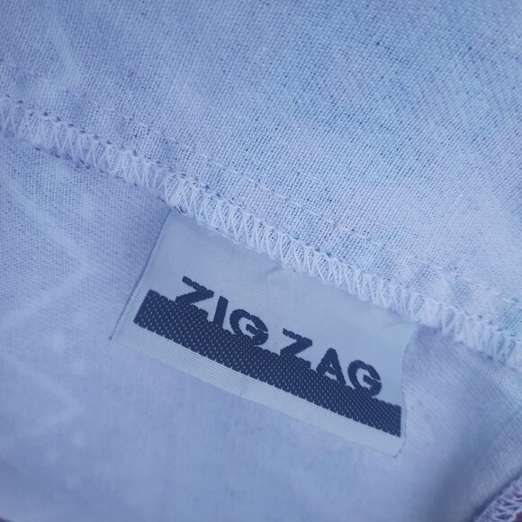 Vintage 90s Aztec Print Shortalls Overalls Womens S Baggy Purple Green Cotton - Picture 10 of 11